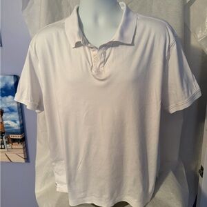 Banana Republic White Men’s Polo Shirt